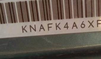 VIN prefix KNAFK4A6XF54
