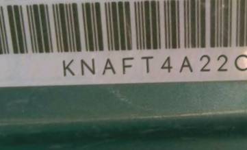 VIN prefix KNAFT4A22C55