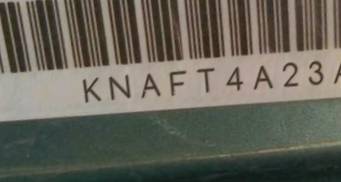VIN prefix KNAFT4A23A51