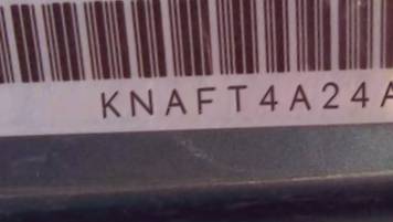 VIN prefix KNAFT4A24A50