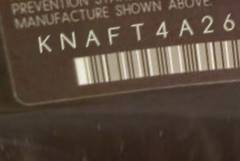 VIN prefix KNAFT4A26B53
