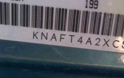 VIN prefix KNAFT4A2XC54
