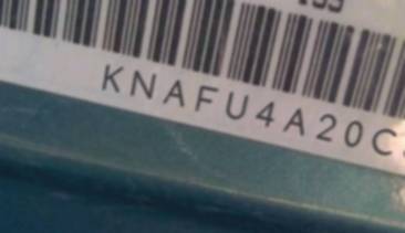 VIN prefix KNAFU4A20C55