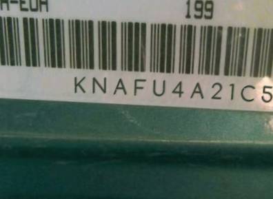VIN prefix KNAFU4A21C56
