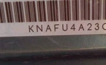VIN prefix KNAFU4A23C54