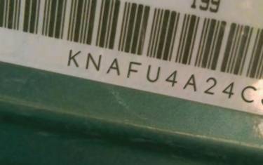 VIN prefix KNAFU4A24C56