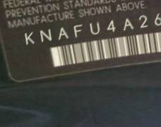 VIN prefix KNAFU4A26A50