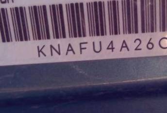 VIN prefix KNAFU4A26C54