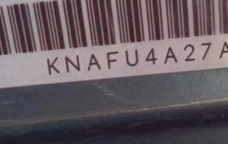 VIN prefix KNAFU4A27A53