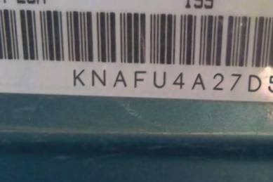 VIN prefix KNAFU4A27D57