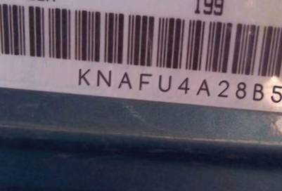 VIN prefix KNAFU4A28B54