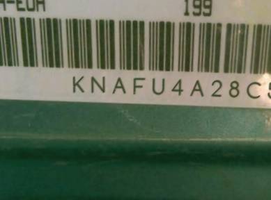 VIN prefix KNAFU4A28C54