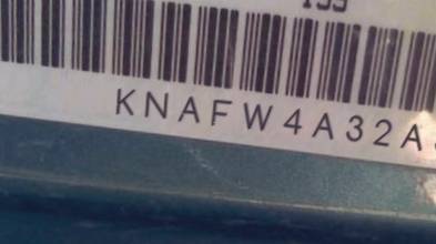 VIN prefix KNAFW4A32A51