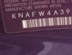 VIN prefix KNAFW4A39B53
