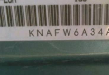 VIN prefix KNAFW6A34A53