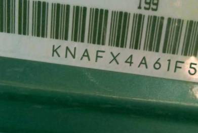 VIN prefix KNAFX4A61F54