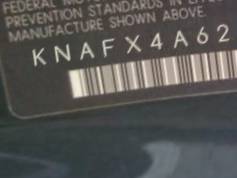 VIN prefix KNAFX4A62E52
