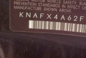 VIN prefix KNAFX4A62F53