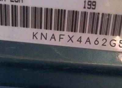 VIN prefix KNAFX4A62G54