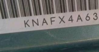 VIN prefix KNAFX4A63F53