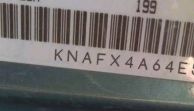 VIN prefix KNAFX4A64E52