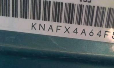 VIN prefix KNAFX4A64F53