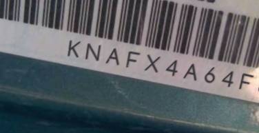 VIN prefix KNAFX4A64F54