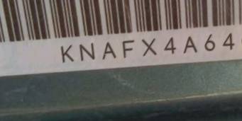 VIN prefix KNAFX4A64G55