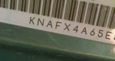 VIN prefix KNAFX4A65E52