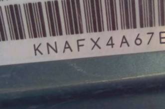 VIN prefix KNAFX4A67E51