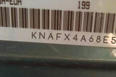 VIN prefix KNAFX4A68E51