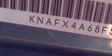 VIN prefix KNAFX4A68F52