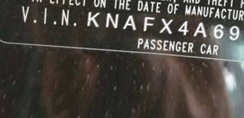 VIN prefix KNAFX4A69F53