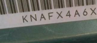 VIN prefix KNAFX4A6XE50