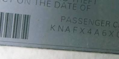 VIN prefix KNAFX4A6XG55