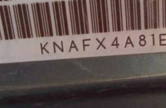 VIN prefix KNAFX4A81E51