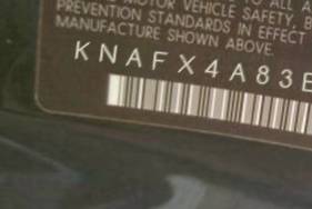 VIN prefix KNAFX4A83E52