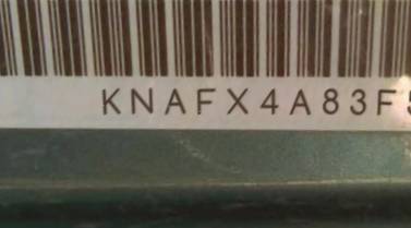 VIN prefix KNAFX4A83F53