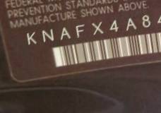 VIN prefix KNAFX4A84G55