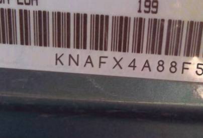 VIN prefix KNAFX4A88F52