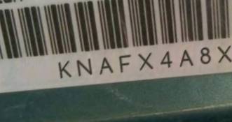 VIN prefix KNAFX4A8XE50
