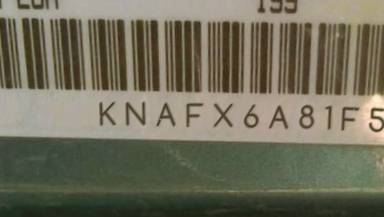VIN prefix KNAFX6A81F53