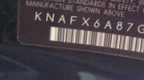 VIN prefix KNAFX6A87G55