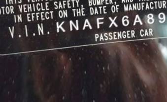 VIN prefix KNAFX6A89F52