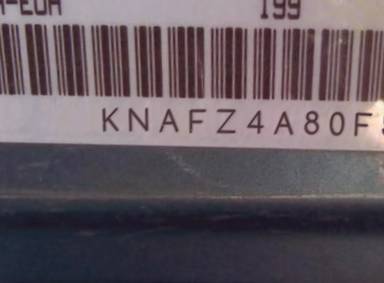 VIN prefix KNAFZ4A80F53