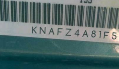VIN prefix KNAFZ4A81F53
