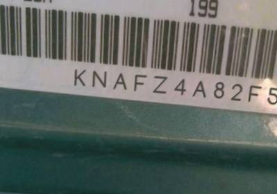 VIN prefix KNAFZ4A82F52