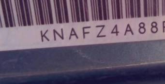 VIN prefix KNAFZ4A88F53