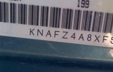 VIN prefix KNAFZ4A8XF52