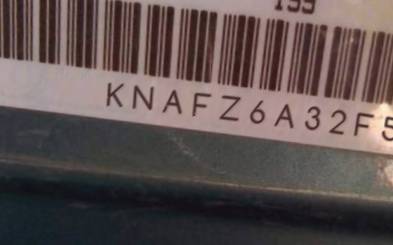 VIN prefix KNAFZ6A32F52